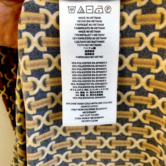 Michael Kors Equestrian Belt Buckle Print Wrap Dress Size XS - Picture 7 of 9